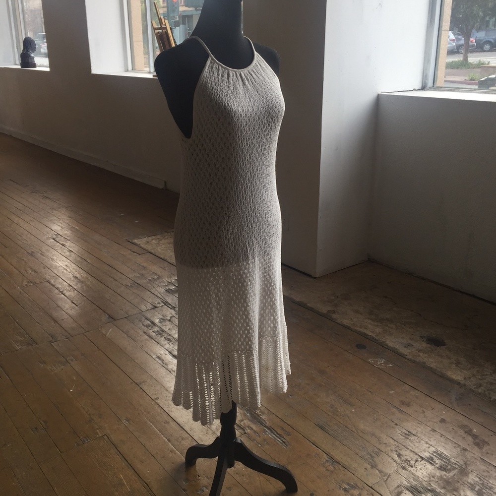 Catherine Malandrino white stretchy lace mesh dress - Picture 2 of 9
